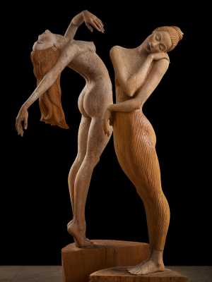 Skulpturen Menade und Bella Figura von Malgorzata Chodakowska